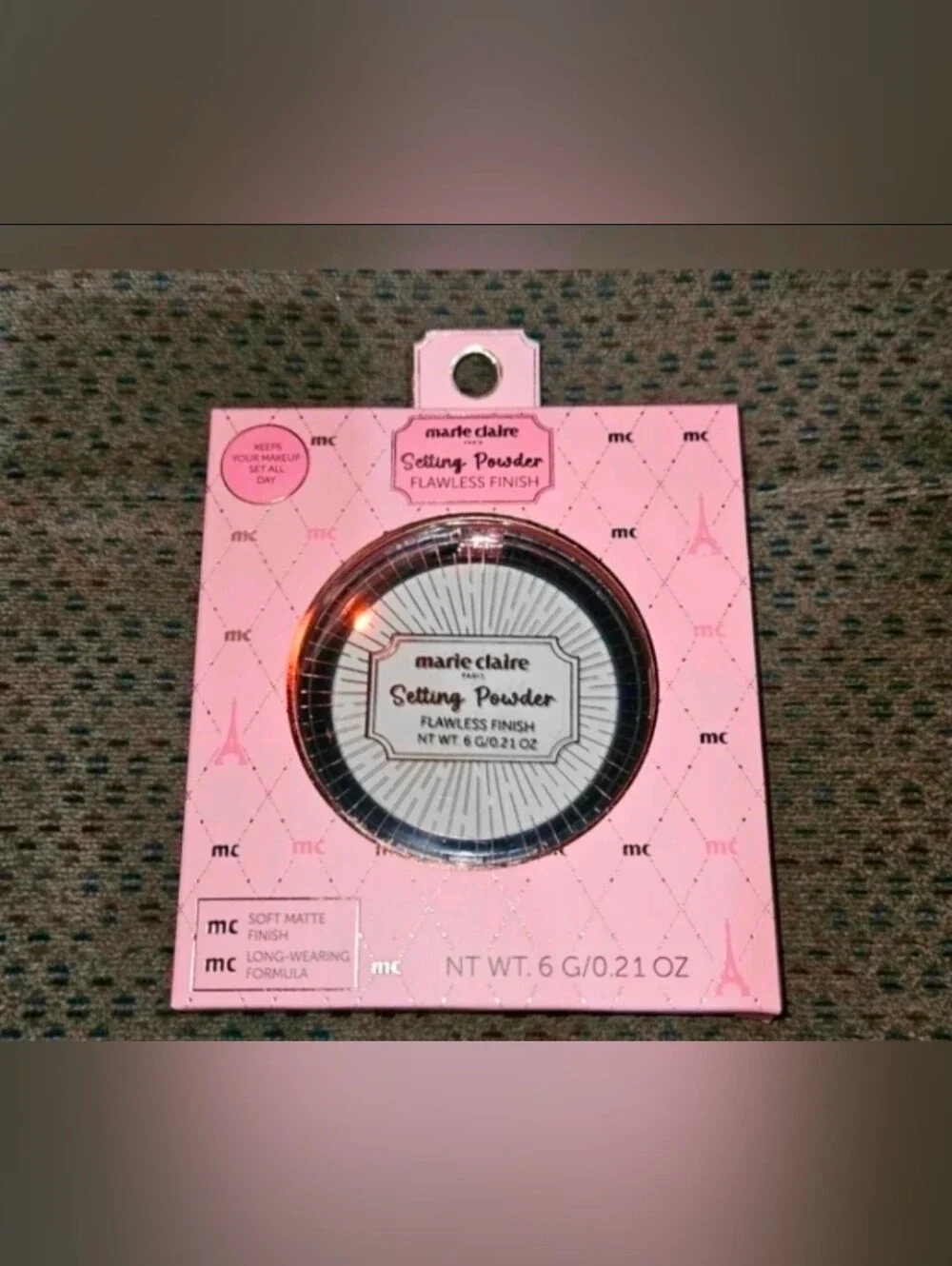 Marie Claire Paris Flawless Finish Setting Powder 0.21oz BNIB